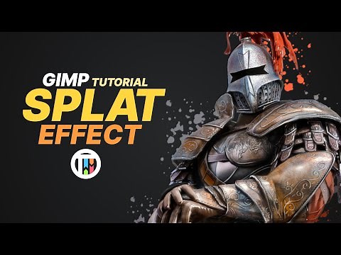 HOW TO CREATE A SPLAT EFFECT IN GIMP - Tutorial