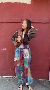 Handmade Boho Patchwork Pants Set: Hippie Flare Sleeve Top - Etsy