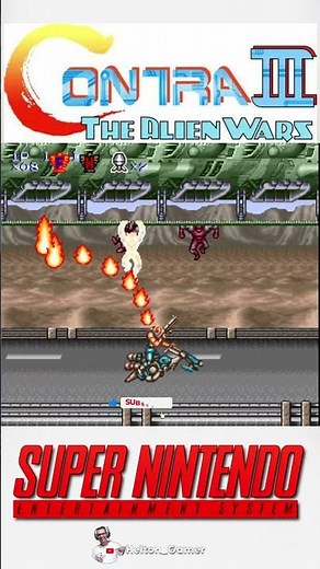 Contra III: The Alien Wars Super Nintendo #retrogaming
