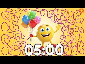 5 Minute Timer Bomb Balloon | Countdown Animation
