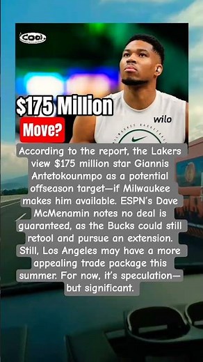 $175 Million Giannis Buzz #giannisantetokounmpo #lakers #nbatraderumors