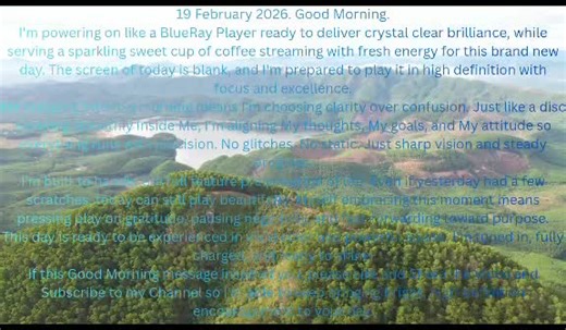 19 February 2026. Blue-Ray Player - Super Good Morning