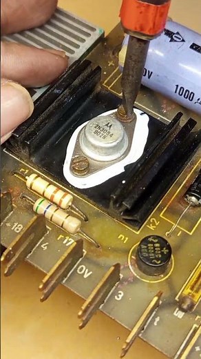 INSTALL TRANSISTOR 2N3054 TO-66 PACKAGE on avr power supply board