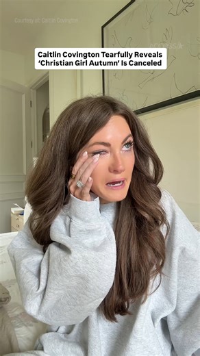 17K views · 69 reactions | The internet’s face of fall is taking a break this season. NC-based style influencer #CaitlinCovington, known for her viral #ChristianGirlAutumn shoots and meme, tearfully revealed to fans they will not be seeing her typical fall content. The mom of 2 broke down in tears reflecting on the ‘pressure’ she feels. | Access | Facebook