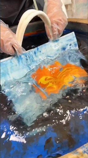 part #191Water Brush on Lacquer Canvas A Tapestry of Colors