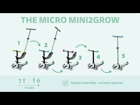 Micro Mini2Grow Deluxe Magic LED - All-in-one Deluxe Scooter für die ersten Lebensjahre!