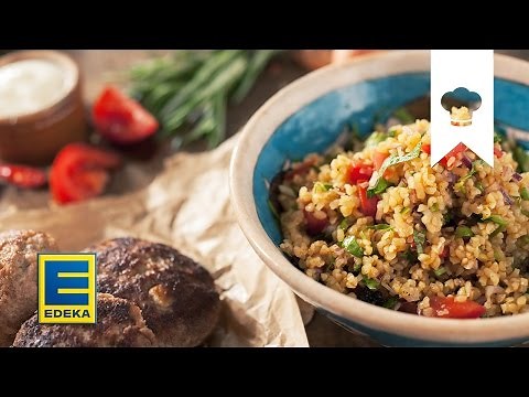 Bulgur Rezept I Tabouleh mit Lammfrikadellen I EDEKA