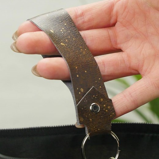 215K views · 2K reactions | Get your DIY on with this simple leather keychain! | Crafty | Facebook