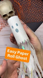8.6K views · 693 reactions | Easy Ghost Toilet Paper Roll Craft for...
