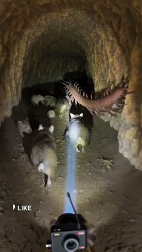POV: Camera on a Guinea Pig… Enters Its Burrow and Encounters Predators Inside! #pov #animalcamera