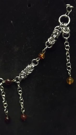#byzantine #amber #necklace #chainmaille #chainmail #jewelry #beautyindustry