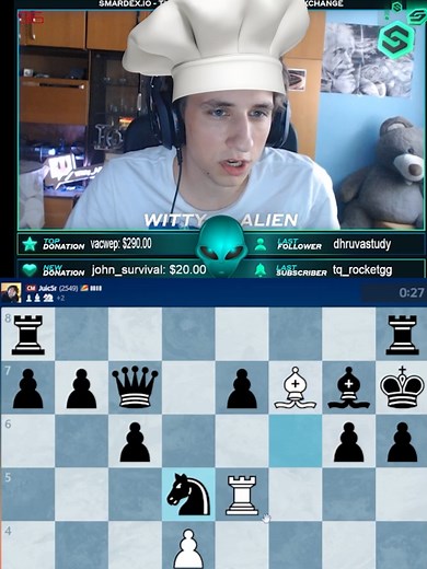 Destroy 2500 CM with Alien Gambit 👽 #foryou #fyp #chess #chesstok #chesscom #viral #funny #boardgames