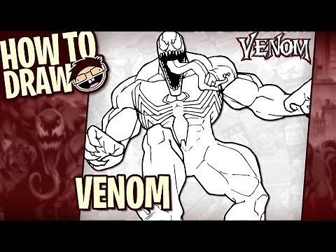 How to Draw VENOM (Classic Comic Version) | Narrated Easy Step-by-Step Tutorial
