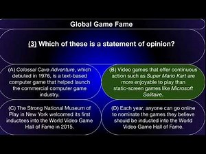 Achieve 3000 Answers: Global Game Fame