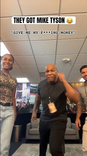Mike Tyson's daughter got him with "give me my money" prank 🤣