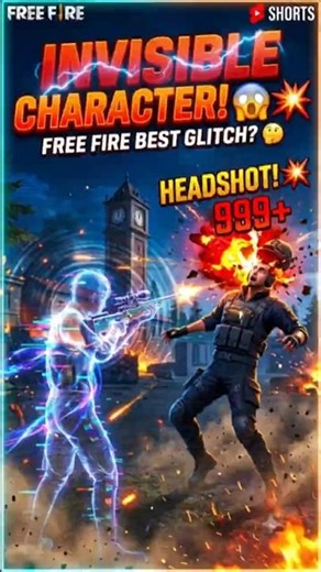 Invisible Character 😱 New Trick 😲#shorts #freefire #trending