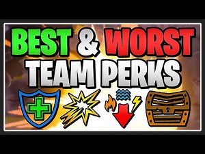 2026 APPROVED: The BEST & WORST Team Perks in Fortnite Save the World!