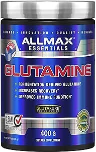 Amazon.com: AllMax Nutrition GLUTAMINE - Powder - Fermentation-Derived Glutamine - Increases Recovery & Supports Immune System - Gluten Free & Vegan (400 Grams) : Health & Household