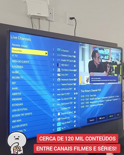 Tenha acesso à todos os Canais, filmes e séries!🤩 Tudo em um só lugar! São milhares de conteúdos! ✅ Canais Esportivos, infantis, documentários, reality.... ✅ Filmes, lançamentos, comédia, ação, faroeste... ✅ Séries Amazon, Netflix, globo play, Novelas… ✅ Suporte via WhatsApp, lista de atualizações de conteúdos e … Nos chame no CHAT! 😉