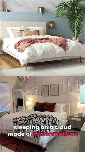 Velvet Upholstered Queen Bed with Modern Platform and Headboard – Ivory 5