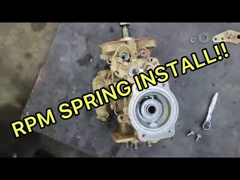 How to do governor spring ( rpm springs ) on a VE 12v Cummins