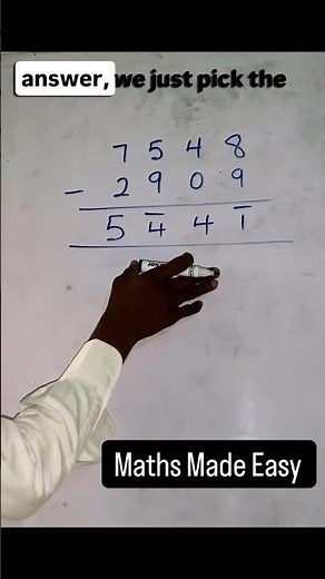 How to subtract without Borrowing (Carrying over). 🔥 #subtraction #SirDavid #fyp #gelad #maths