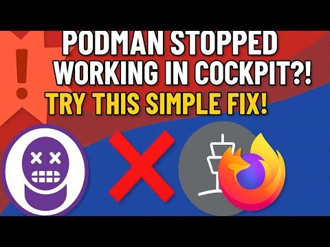 💥 Podman Stopped Working in Cockpit?! Try This Simple Fix! 🛠️