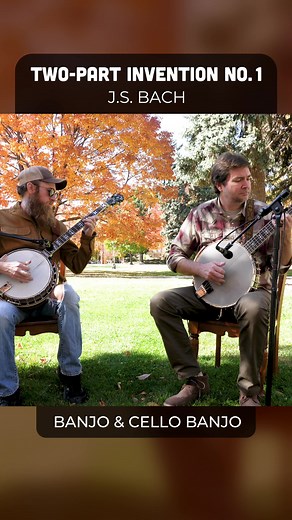 J.S. Bach on Banjos #banjo #jsbach #bluegrass @goldtoneinc #classicalmusic #longmontcolorado #gibsonbanjo #cellobanjo