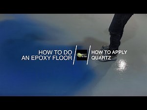 How to do an epoxy floor - How to apply quartz