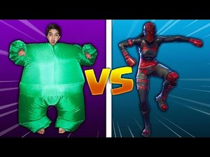 KID DOES FORTNITE DANCES IN REAL LIFE INSIDE A FAT SUIT! | 5 YEAR OLD ATTEMPTS NEW FORTNITE DANCES