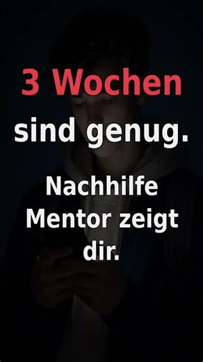 Noch 3 Wochen bis dein Zeugnis kommt