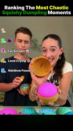 Ranking The Most Chaotic squishy dumpling unboxing moments 🤣 #shorts #squishydumpling #viral