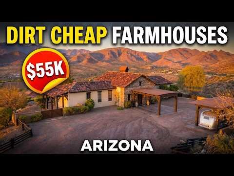 10 Dirt-Cheap Arizona Farmhouses With Massive Land for Surprisingly Low Prices | Real Estate USA