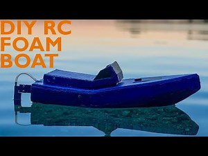 DIY RC boat from foam board with Jet drive
