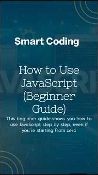 How to Use JavaScript | Beginner Basics in 30 Seconds #webdevelopment #javascript #webdesign