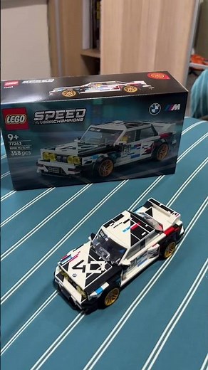 Everyone builds LEGO sets on the spare side of the bed, right? Speed champions BMW M3