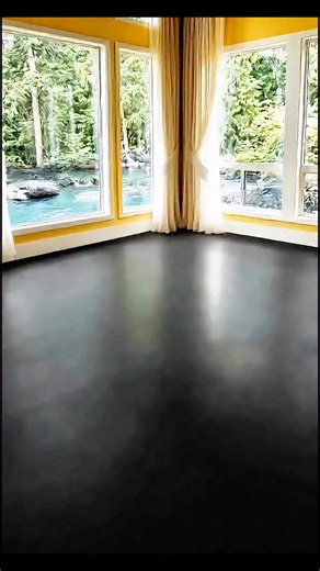 epoxy floors seamlessly combined with the warmth and beauty of natural wood. | BS
