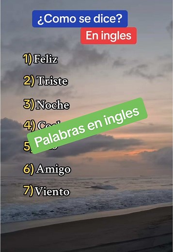 Palabras en inglés: Aprende fácil y rápido