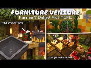 Furniture Venture V2 | Farming Addon For Minecraft Bedrock/MCPE 1.21.61 NEW Crops And Tools