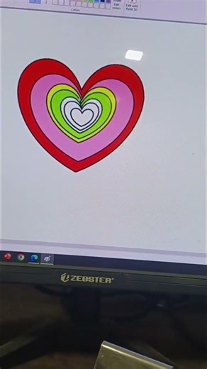 computer paint short video ♥️#youtubeshort video #vairal