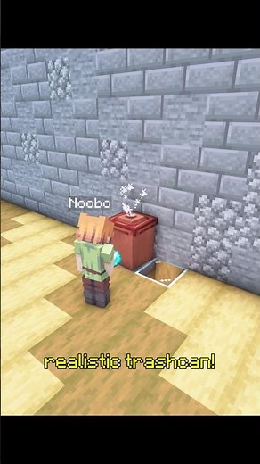 How to build a trash can in Minecraft 3D build guides and downloads in bio 🔗#minecraft