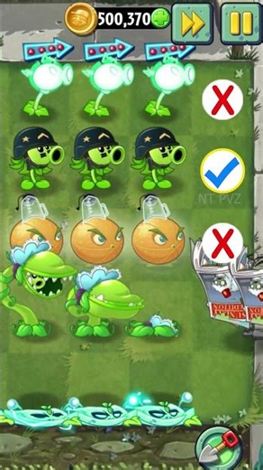 PvZ 2 - Plants vs Zombies P63 - Who Will Win? #shorts