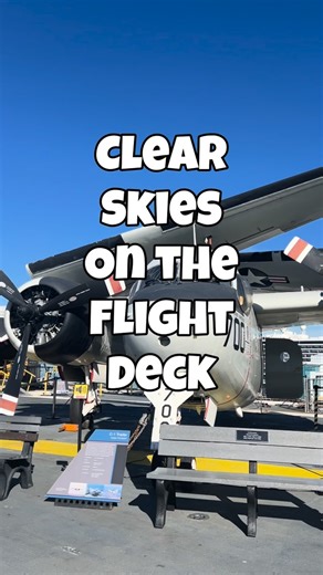 Today’s forecast: sunny with 100% aviation ☀️✈️ Step aboard the #ussmidwaymuseum to experience naval aviation history like never before. ⚓️ Tickets available at https://www.midway.org/visit/buy-tickets #ussmidway #aircraftcarrier #sandiegomuseum #aviation | USS Midway Museum