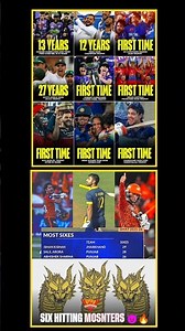 Cricket History Made! First-Time Champions, Six-Hitting Monsters & Record Breakers 🏆💥#shorts