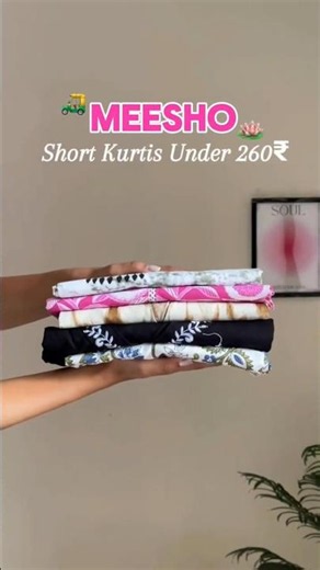 Stylish Meesho Short Kurtis Under Rs 250 🔥 Affordable Fashion Finds #meesho #shorts #trending #yt