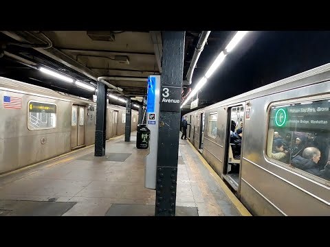 MTA NYC Subway: R62A (6) Train + R142/A & R62A (4) Train Terminating at 3rd Ave-138th St (Weekend)