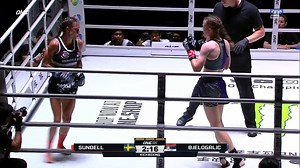 Smilla 'The Hurricane' Sundell ravages Milana Bjelogrlic via unanimous decision in their catchweight (128 LBS) kickboxing clash at ONE Friday Fights 18! | One Sports