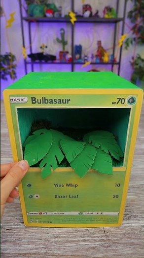 3D Pokémon Card with Bulbasaur - A Fun and Creative Idea 🌟🌱
