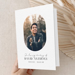 Modern Funeral Program Template Printable Order of Service Celebration Life Funeral Memorial Program Simple Funeral Editable Template Canva - Etsy