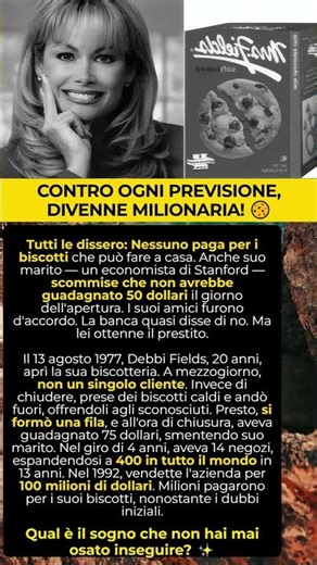 La storia di successo di Debbi Fields